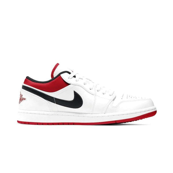 AIR JORDAN 1 LOW  White University Red Black