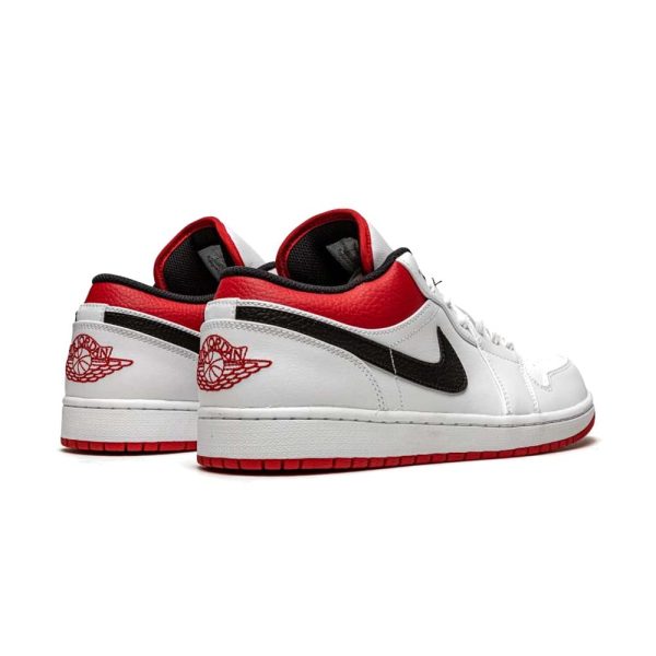 AIR JORDAN 1 LOW  White University Red Black
