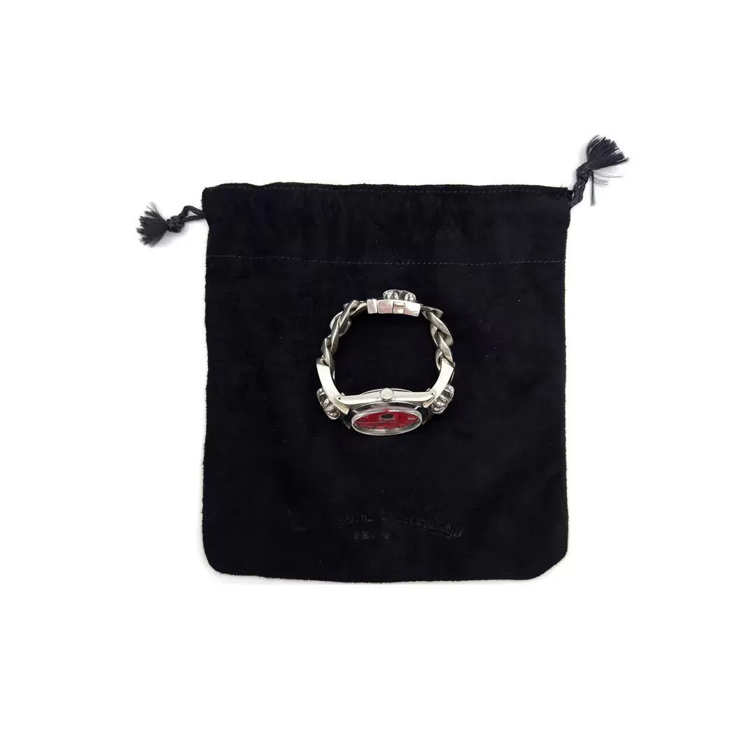 Black And Red Chrome Hearts Watch