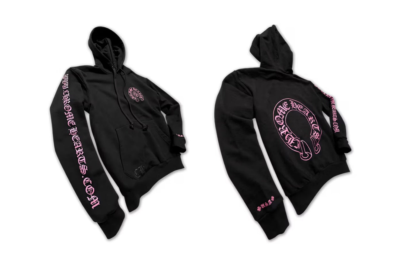 Black Pink Sword Chrome Hearts Hoodie
