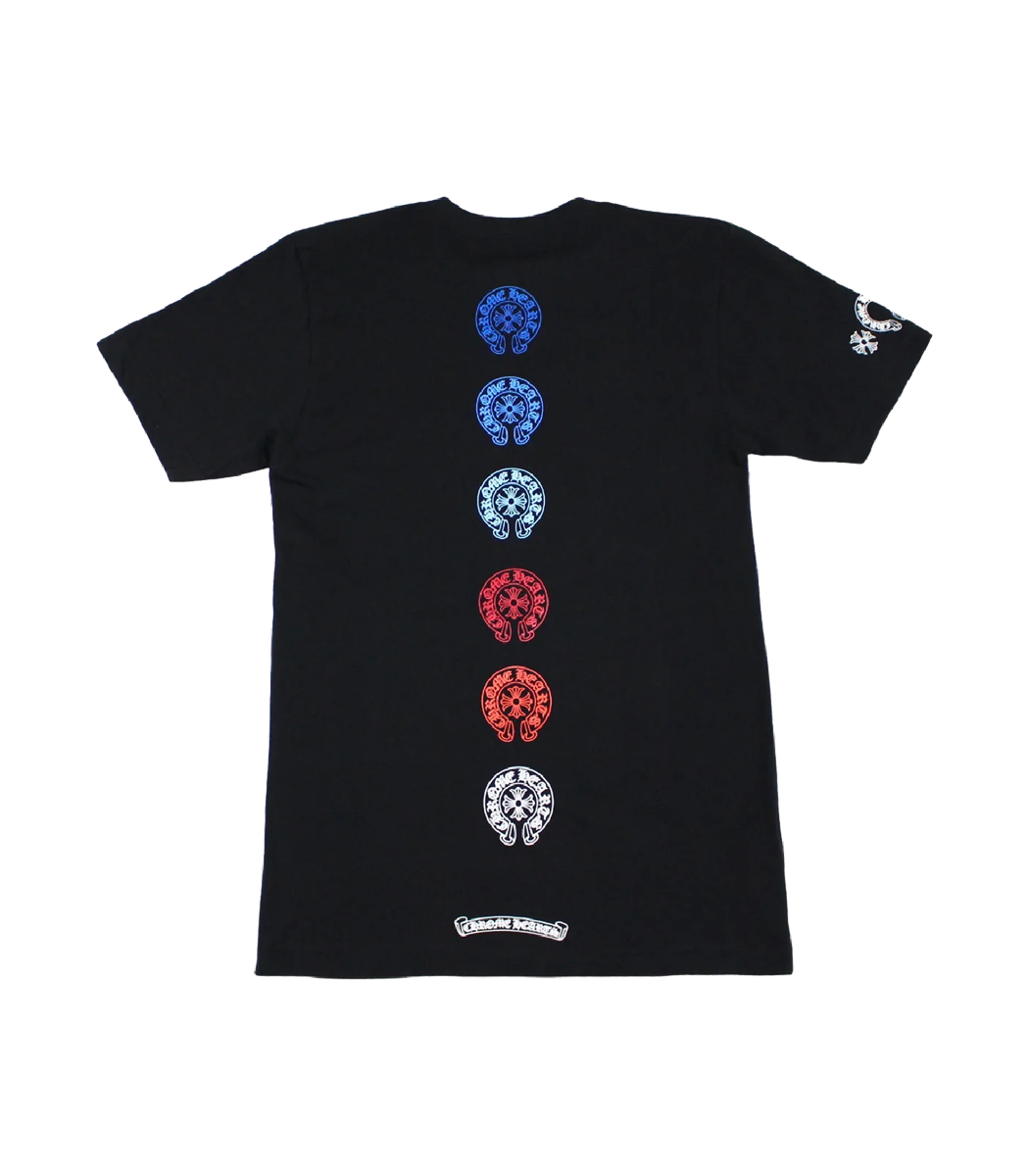 CH Multi Colored Horseshoe Straight Cross T-Shirt