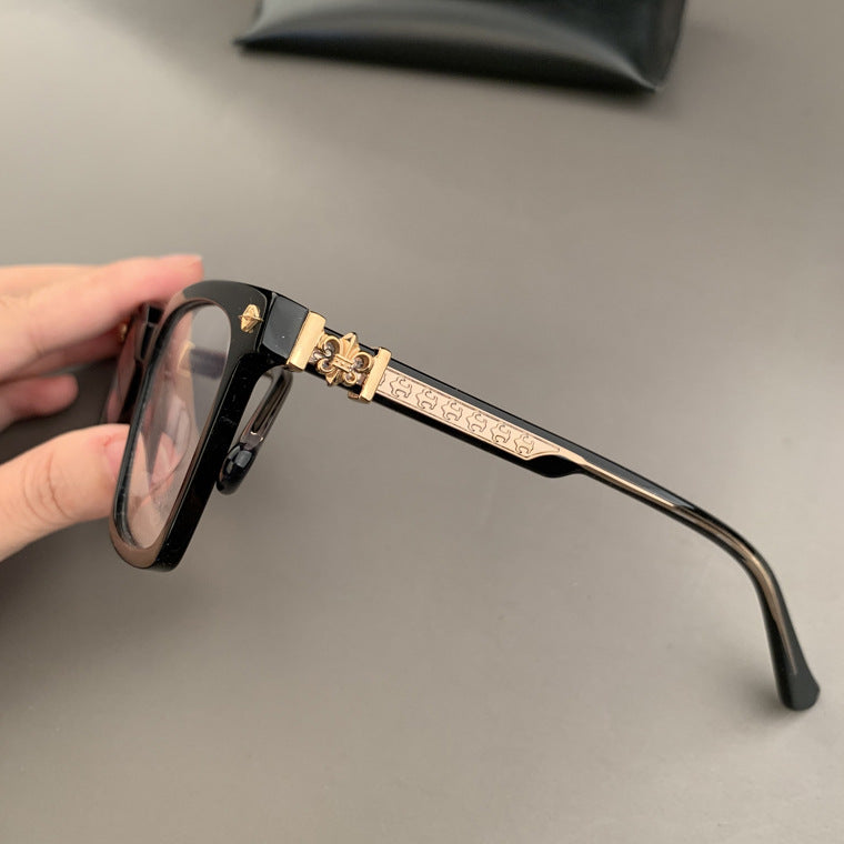 Chrome Hearts Black Golden Premium Glasses