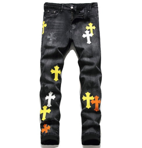 Chrome Hearts Cross Logo Jeans