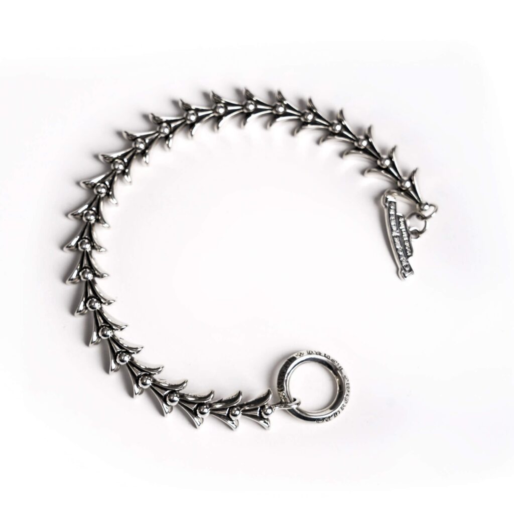 Chrome Hearts Crosstail Bracelet With Logo Tag