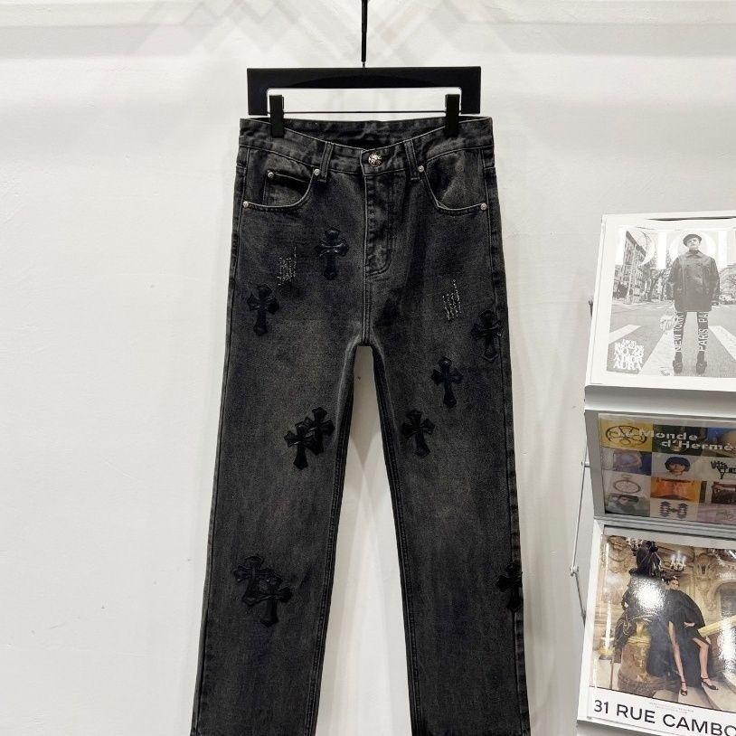 Chrome Hearts Denim Black Washed Jeans