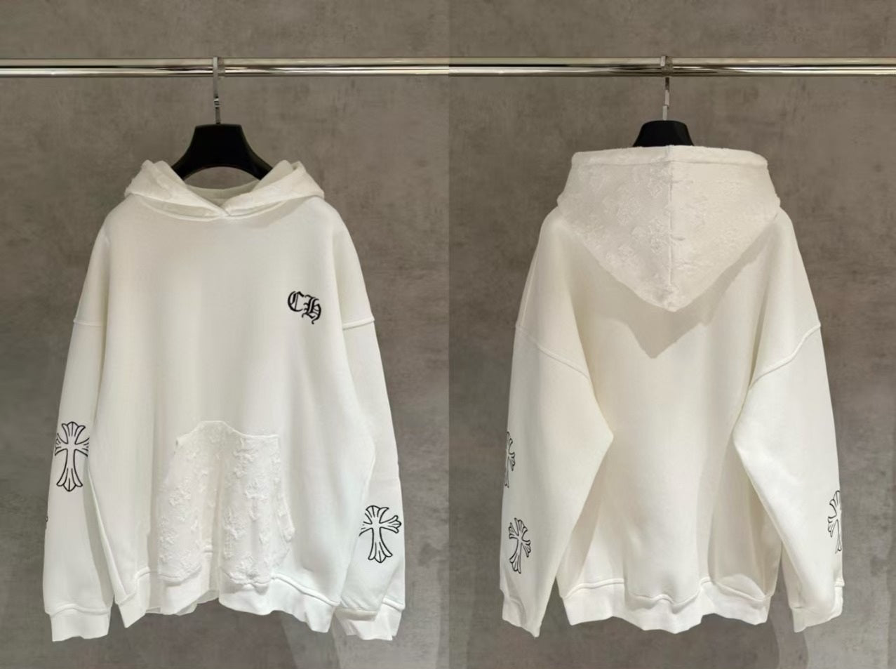 Chrome Hearts Embroidery On Hood & Pocket