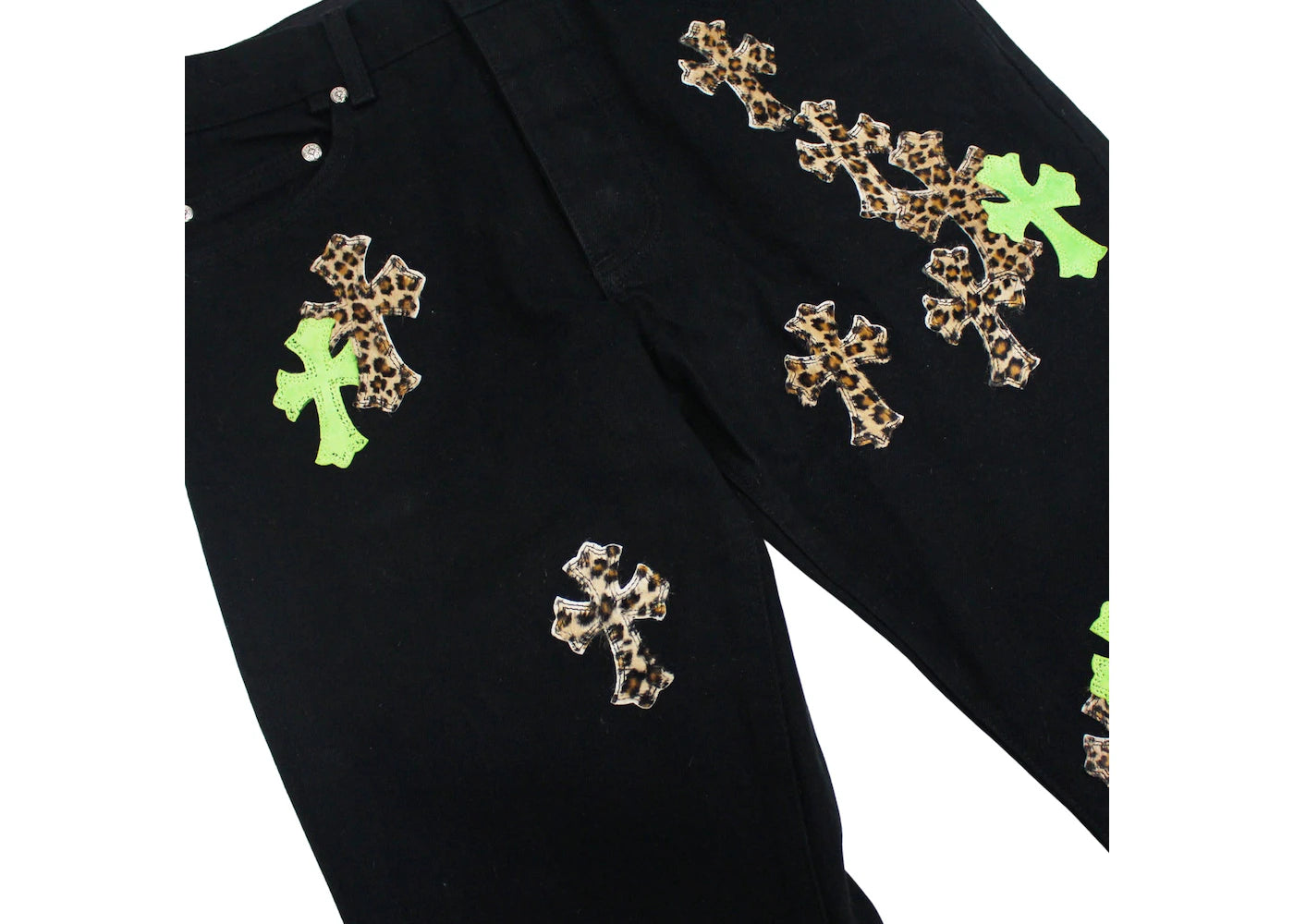 CH Leather Patches Jeans