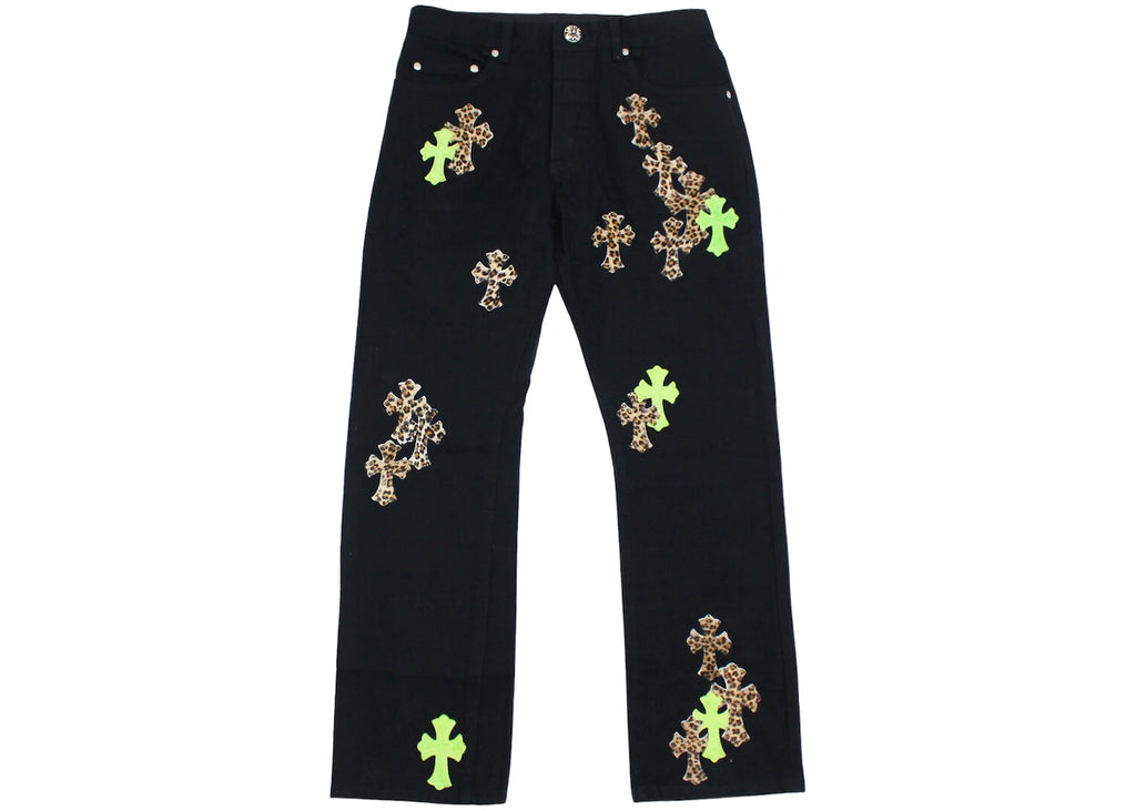 CH Leather Patches Jeans