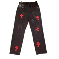 Chrome Hearts Levi’s Red Cross Patch Jeans Black