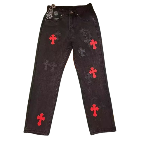 Chrome Hearts Levi’s Red Cross Patch Jeans Black