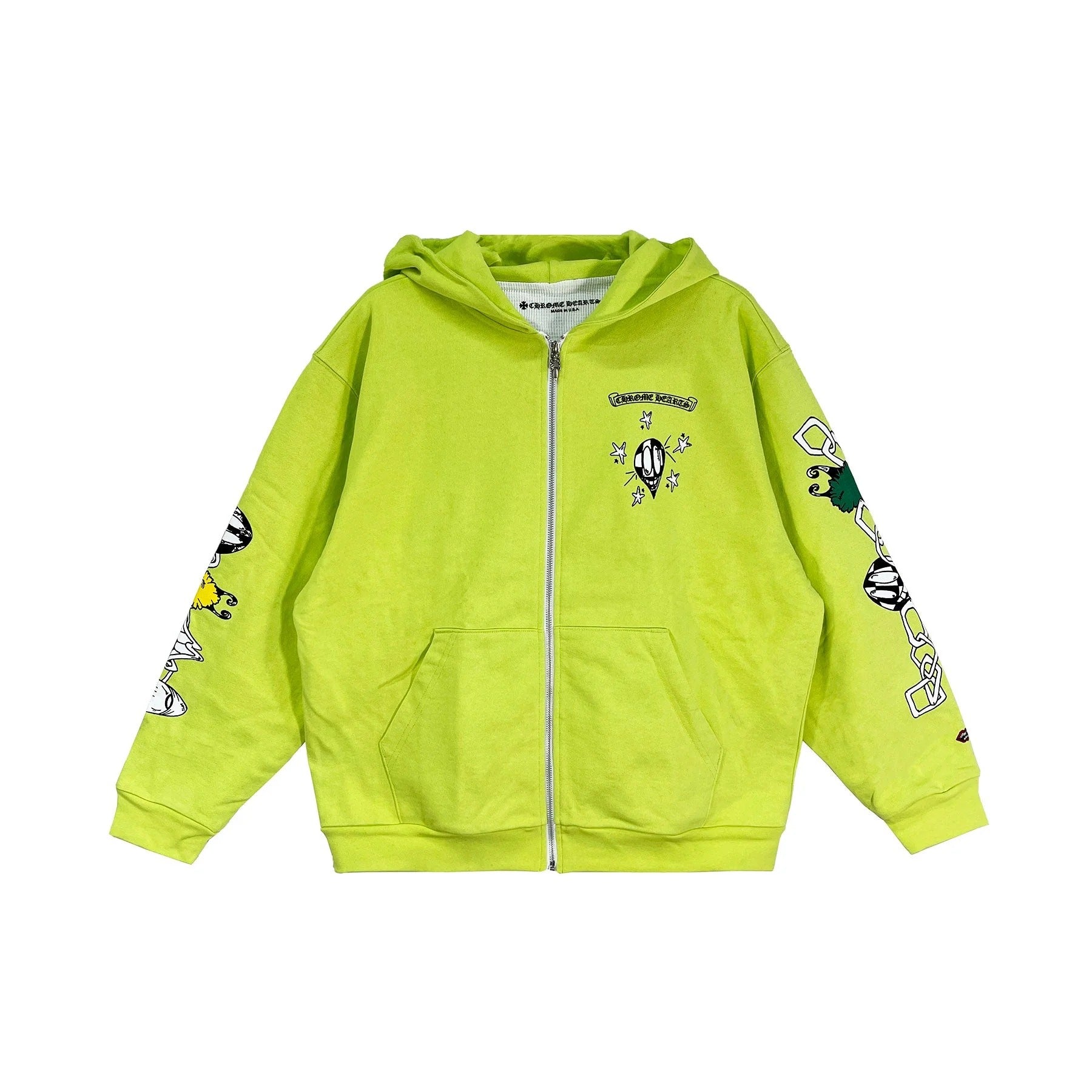 Chrome Hearts Matty Boy Green Zip Up Hoodie