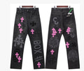 Chrome Hearts Online Exclusive Levi’s Cross Patch Stencil Jeans