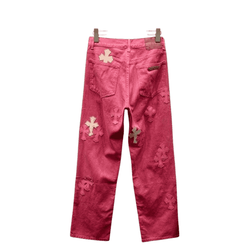 Chrome Hearts Red Denim Jeans