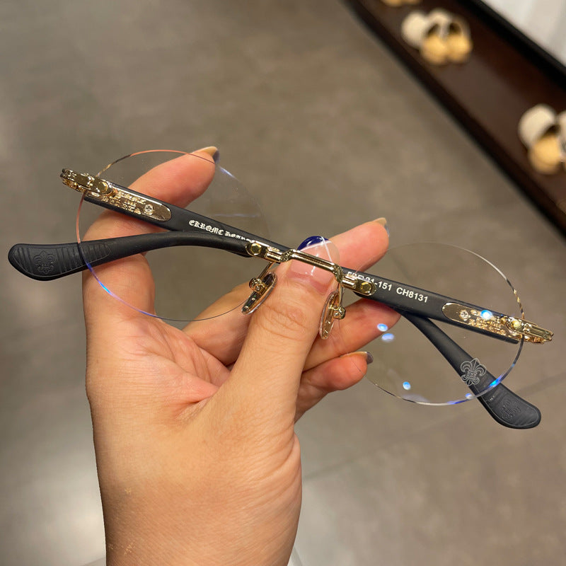 Chrome Hearts Rimeless Black Glasses