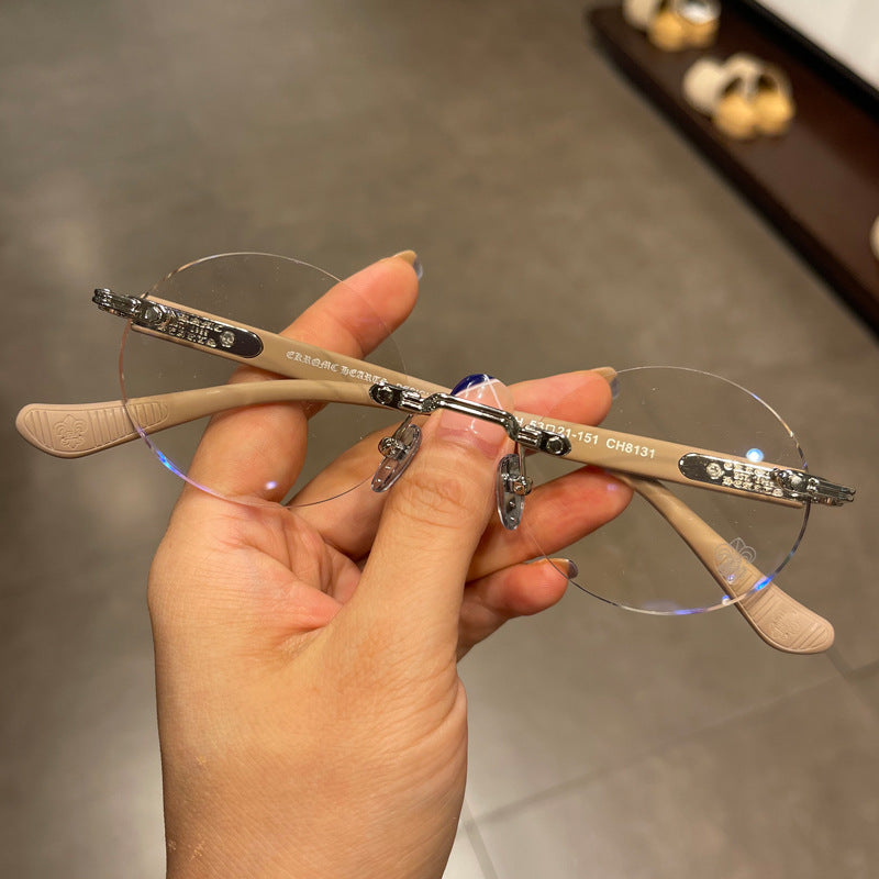 Chrome Hearts Rimeless Lite Brown Glasses