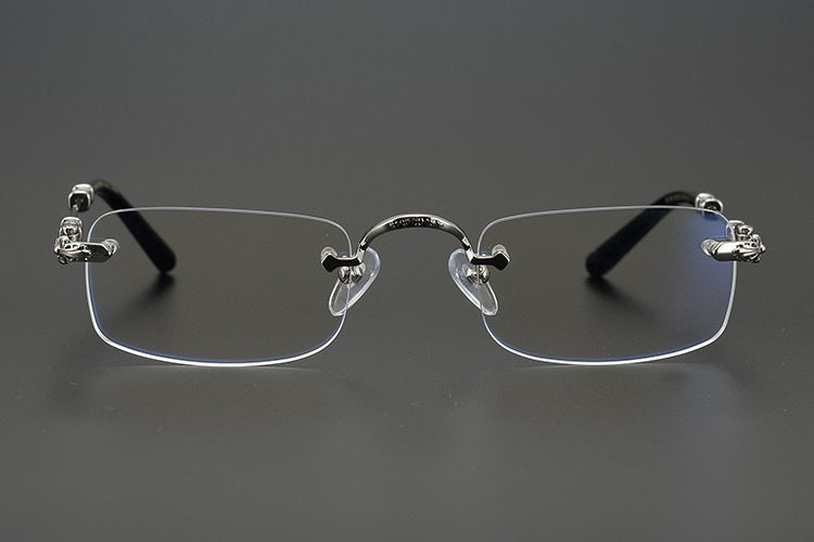 Chrome Hearts Rimless Glasses – Silver Edition