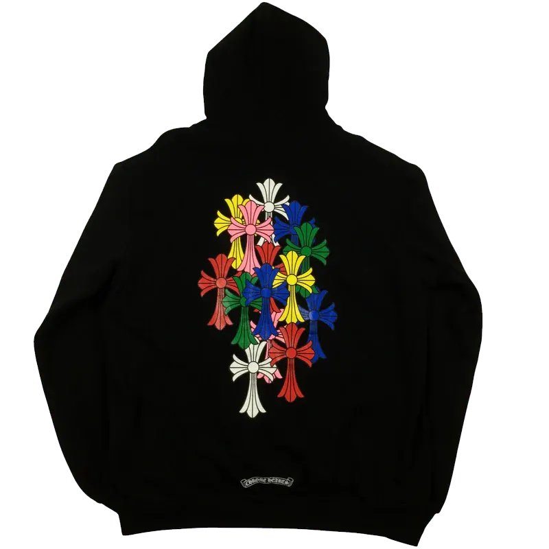 CH Script Multicolor Cross Cemetery Zip Up Hoodie