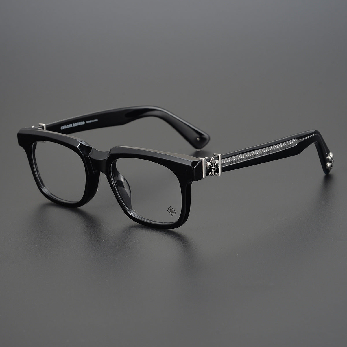 Chrome Hearts Silver Black Glasses