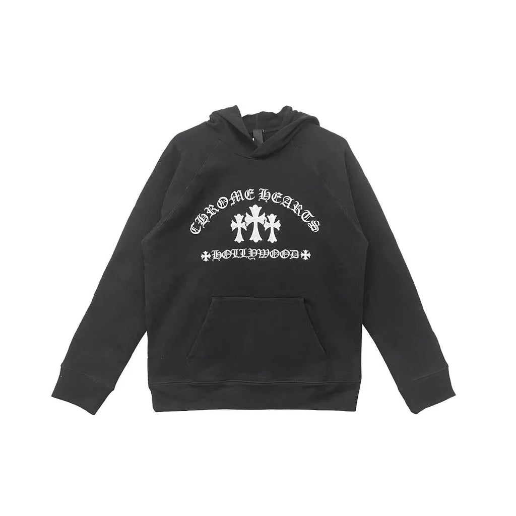 Chrome Hearts Triple Cross Hoodie Black