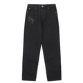 Chrome Hearts cross-distressed jeans