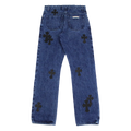 CH Cross Leather Patches Jeans