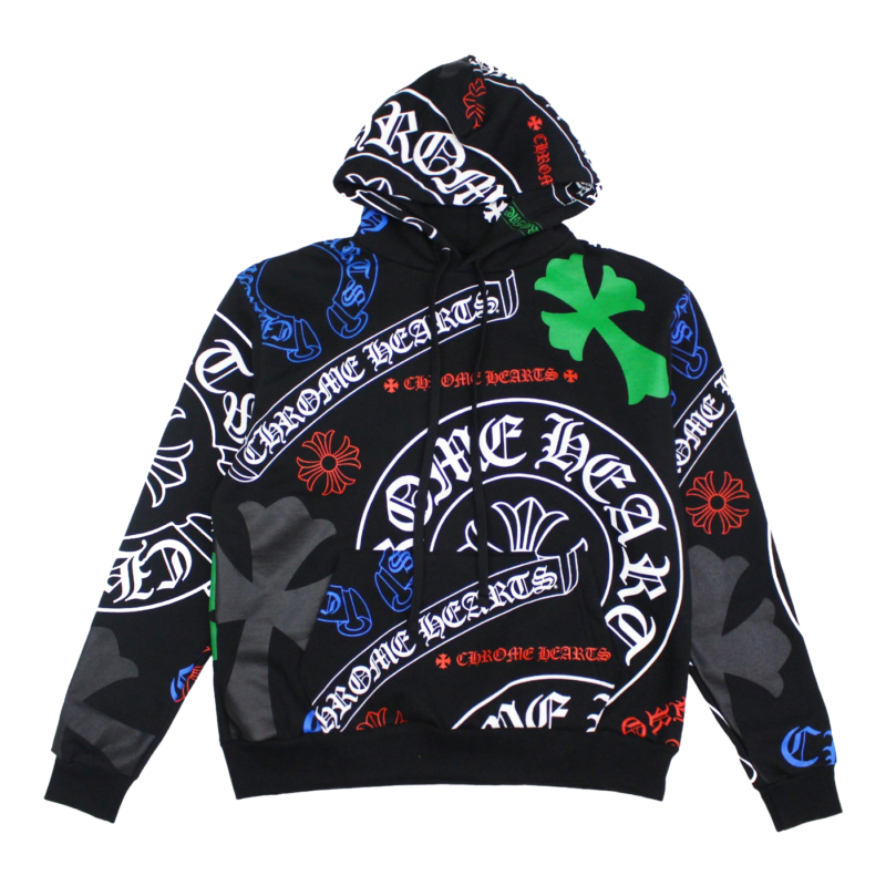 Chrome Hearts Multicolor Logo Stencil Pullover Hoodie