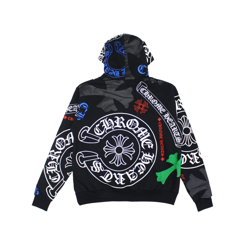 Chrome Hearts Multicolor Logo Stencil Pullover Hoodie