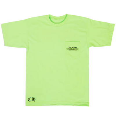 Off White Chrome Hearts New York Green Shirt