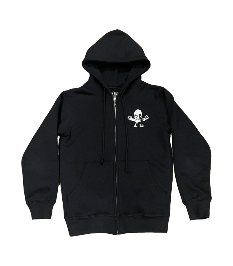 RARE CH Foti Skeleton Circle Logo Zip Up Hoodie