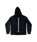 Chrome Hearts Triple Cross Logo Zip Up Hoodie