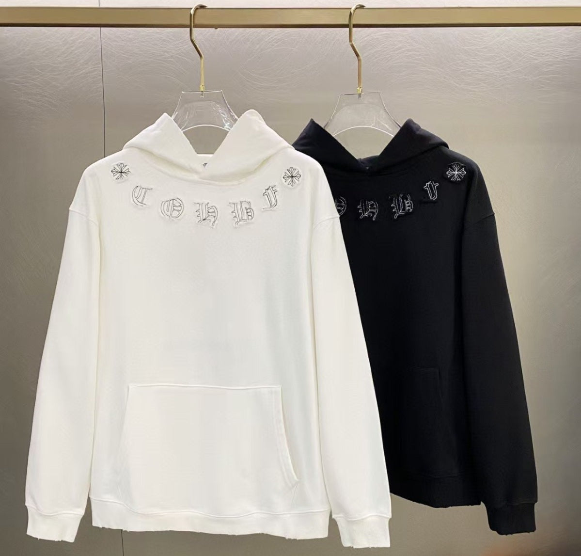 Chrome Hearts Neck Embroidery Hoodie