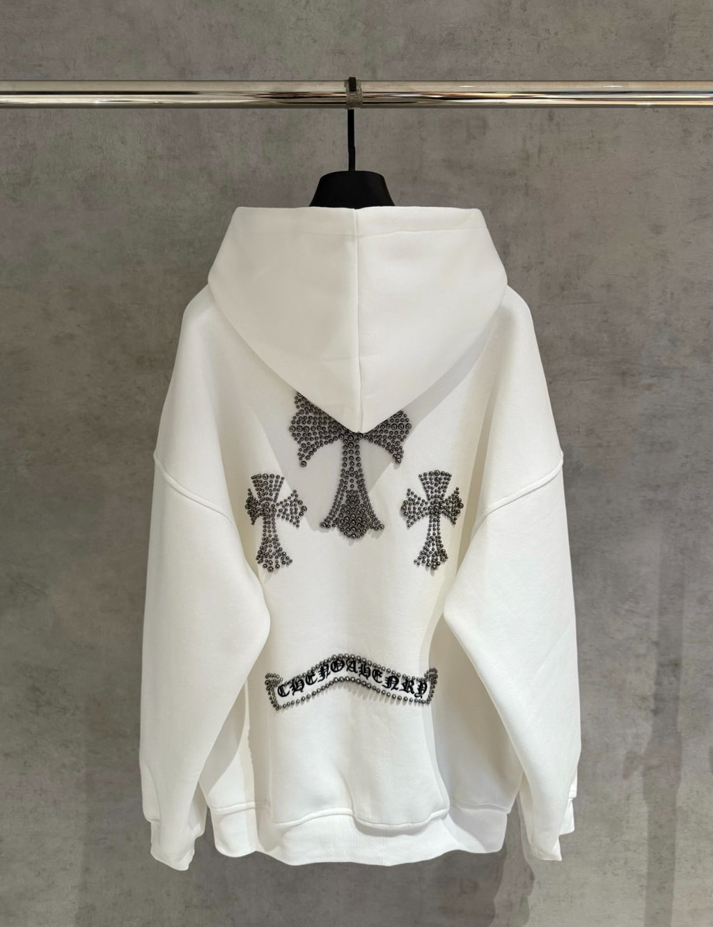 Exclusive Chrome Hearts Dome Studs Hoodie