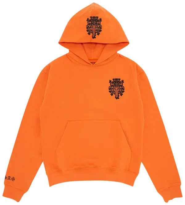 Chrome Hearts Vine Dagger Hoodie Orange & Black